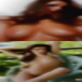Robust naked woman