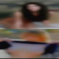Nude woman men forest