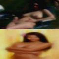 Nude woman pussy and pens