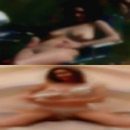 Mature woman half naked