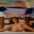 Naked woman looking